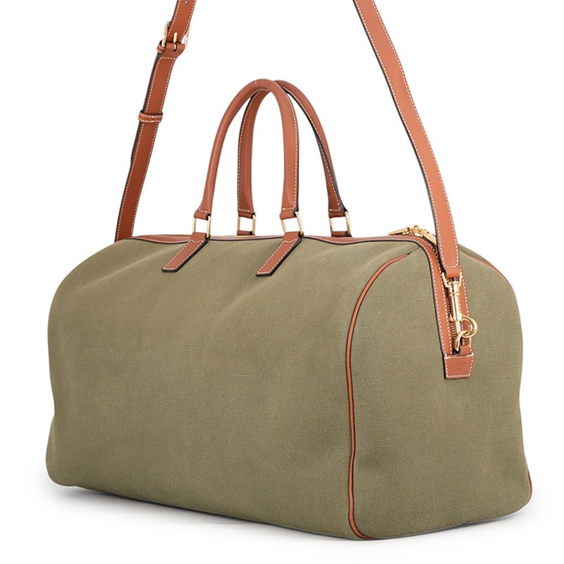 セリーヌ ボストンバッグ ロゴ キャンバス/レザー CELINE 2wayショルダー