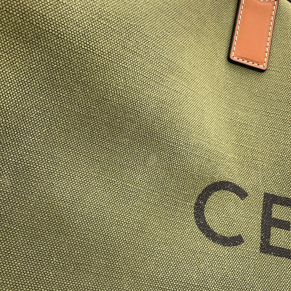 セリーヌ ボストンバッグ ロゴ キャンバス/レザー CELINE 2wayショルダー