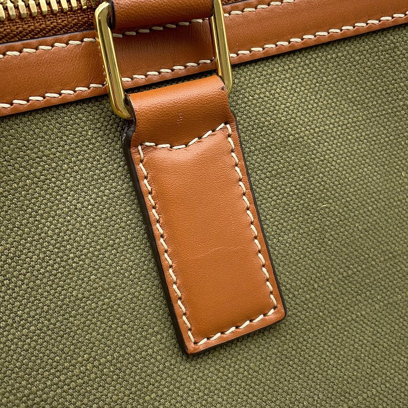 セリーヌ ボストンバッグ ロゴ キャンバス/レザー CELINE 2wayショルダー