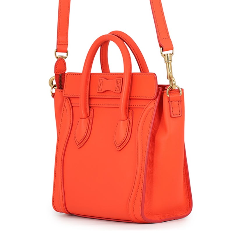 セリーヌ ハンドバッグ ラゲージ ナノショッパー レザー 168243 CELINE 2wayショルダーバッグ