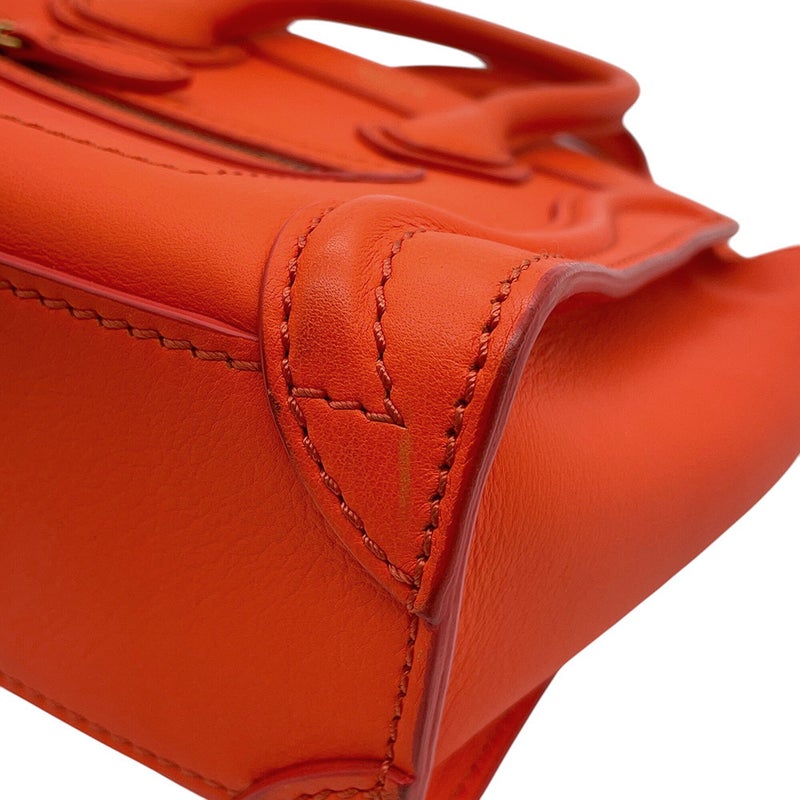 セリーヌ ハンドバッグ ラゲージ ナノショッパー レザー 168243 CELINE 2wayショルダーバッグ
