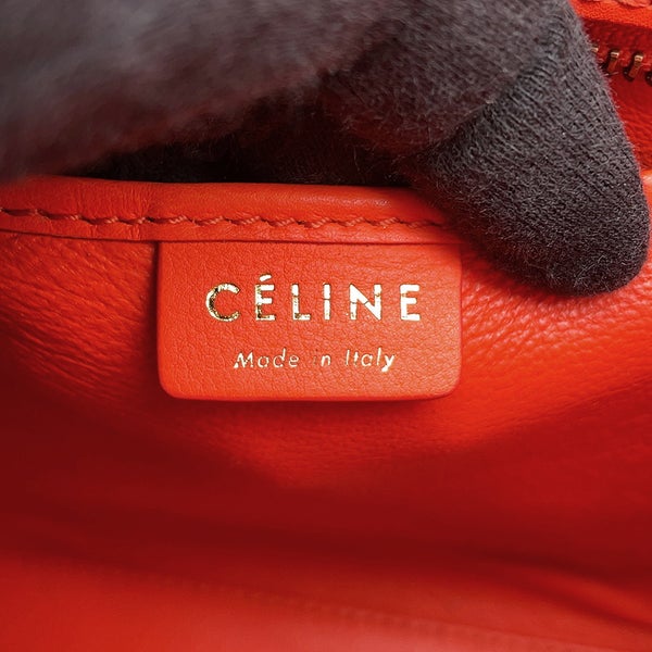 セリーヌ ハンドバッグ ラゲージ ナノショッパー レザー 168243 CELINE 2wayショルダーバッグ