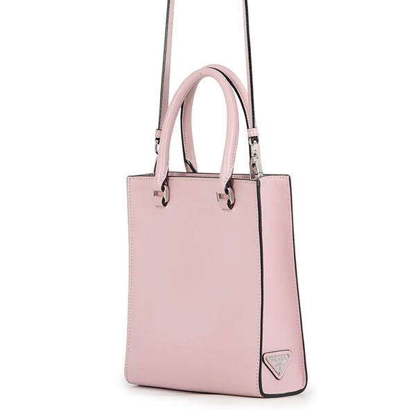 プラダ ハンドバッグ エンボス トライアングルロゴ ミニ レザー 1BA333 PRADA 2way