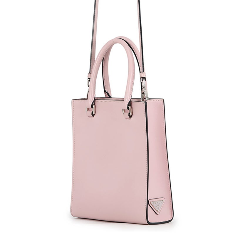 プラダ ハンドバッグ エンボス トライアングルロゴ ミニ レザー 1BA333 PRADA 2way
