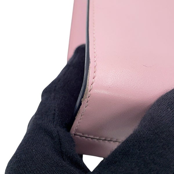プラダ ハンドバッグ エンボス トライアングルロゴ ミニ レザー 1BA333 PRADA 2way