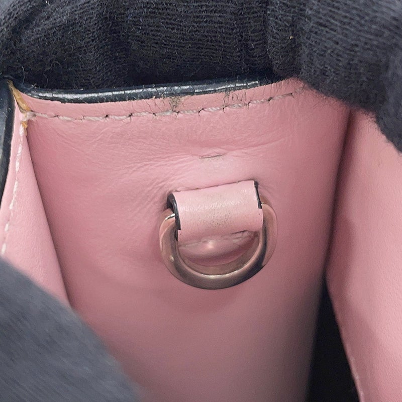 プラダ ハンドバッグ エンボス トライアングルロゴ ミニ レザー 1BA333 PRADA 2way