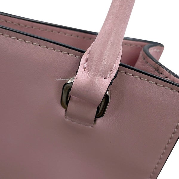 プラダ ハンドバッグ エンボス トライアングルロゴ ミニ レザー 1BA333 PRADA 2way
