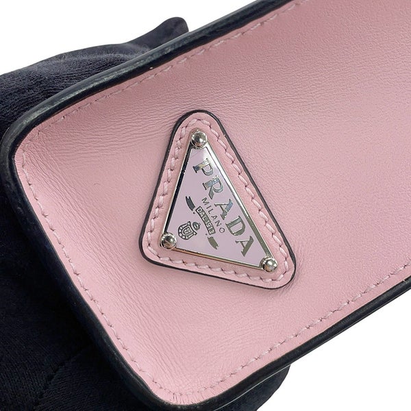 プラダ ハンドバッグ エンボス トライアングルロゴ ミニ レザー 1BA333 PRADA 2way