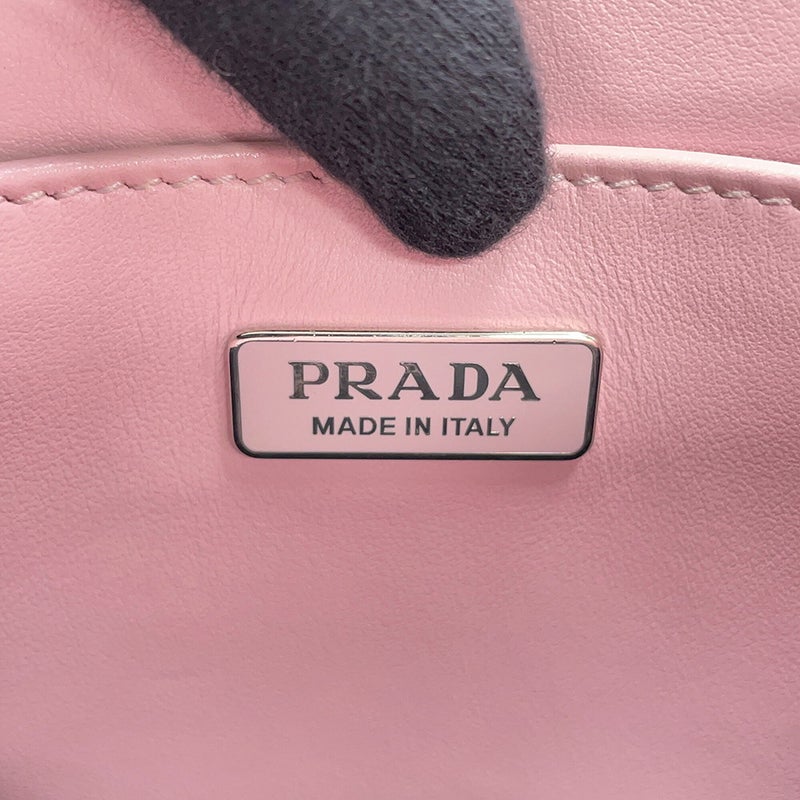 プラダ ハンドバッグ エンボス トライアングルロゴ ミニ レザー 1BA333 PRADA 2way