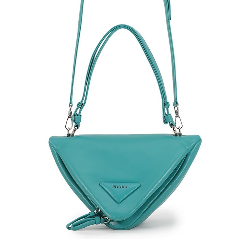 プラダ ハンドバッグ パデッド トライアングル レザー 1BA315 PRADA 2way