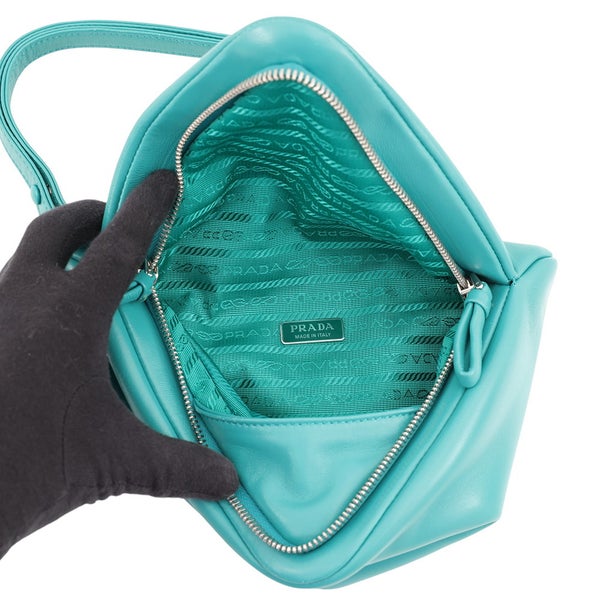 プラダ ハンドバッグ パデッド トライアングル レザー 1BA315 PRADA 2way