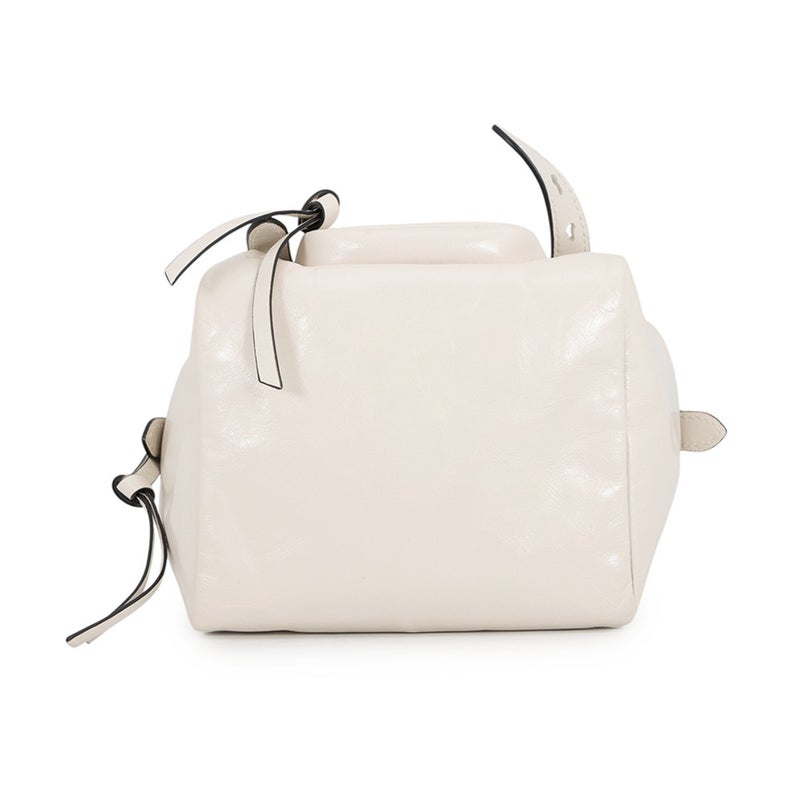 プラダ ハンドバッグ ダングル トップハンドル ミニ レザー 1BB137 PRADA 白