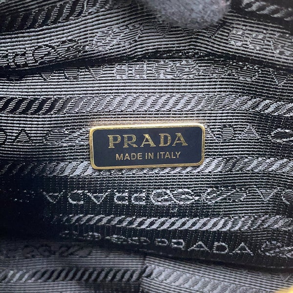 プラダ ハンドバッグ ダングル トップハンドル ミニ レザー 1BB137 PRADA 白