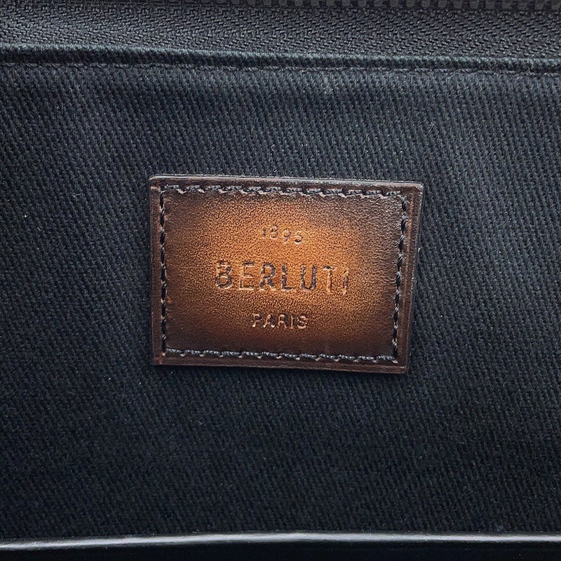 ベルルッティ クラッチバッグ ニノ シグネチャー PVC レザー Berluti 黒