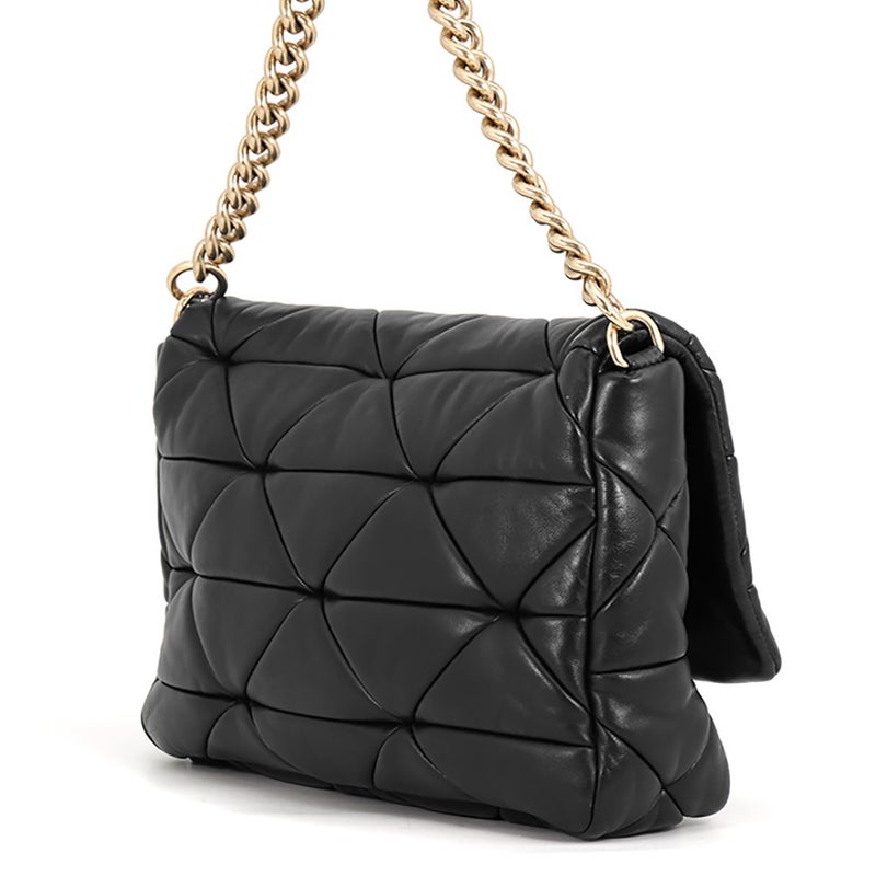 プラダ ワンショルダーバッグ システム パッチワーク レザー 1BD291 PRADA 黒