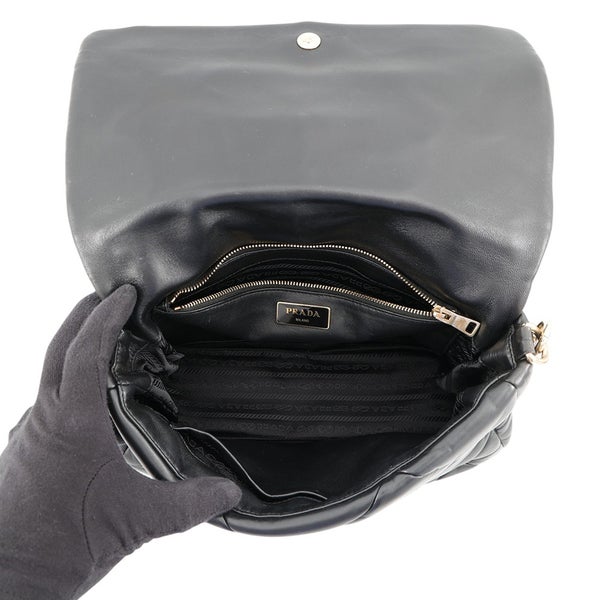 プラダ ワンショルダーバッグ システム パッチワーク レザー 1BD291 PRADA 黒