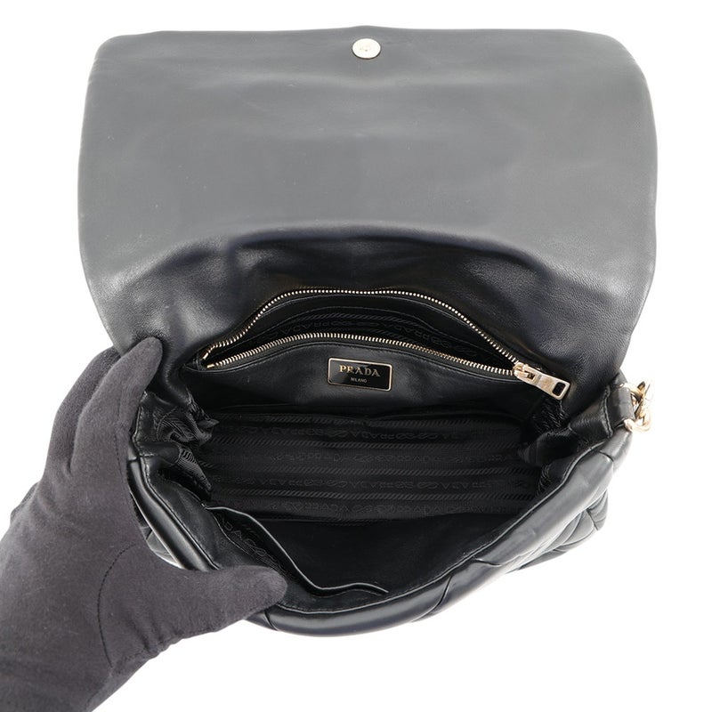 プラダ ワンショルダーバッグ システム パッチワーク レザー 1BD291 PRADA 黒