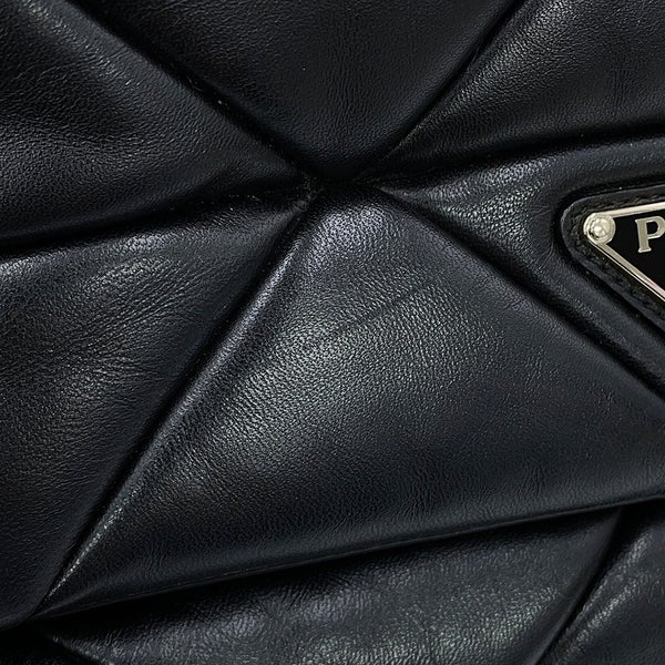 プラダ ワンショルダーバッグ システム パッチワーク レザー 1BD291 PRADA 黒