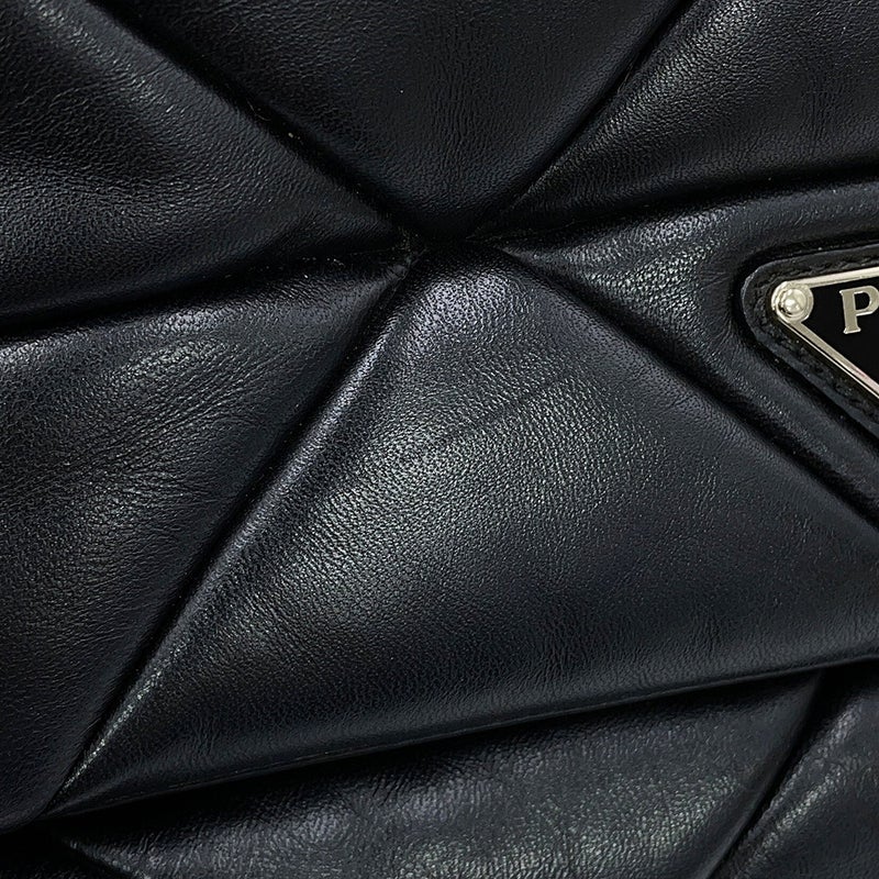 プラダ ワンショルダーバッグ システム パッチワーク レザー 1BD291 PRADA 黒