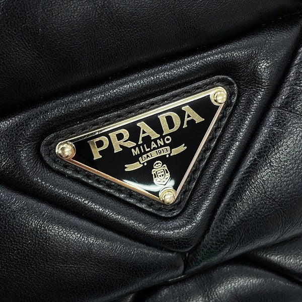 プラダ ワンショルダーバッグ システム パッチワーク レザー 1BD291 PRADA 黒