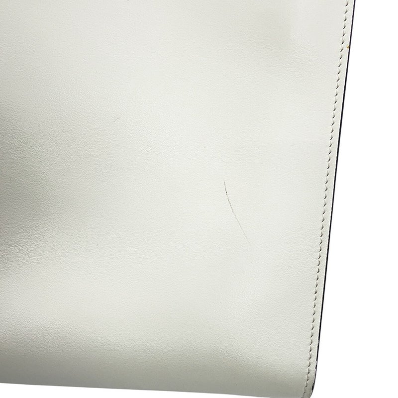 プラダ ハンドバッグ エンボス トライアングルロゴ レザー 1BG382 PRADA 2way 白