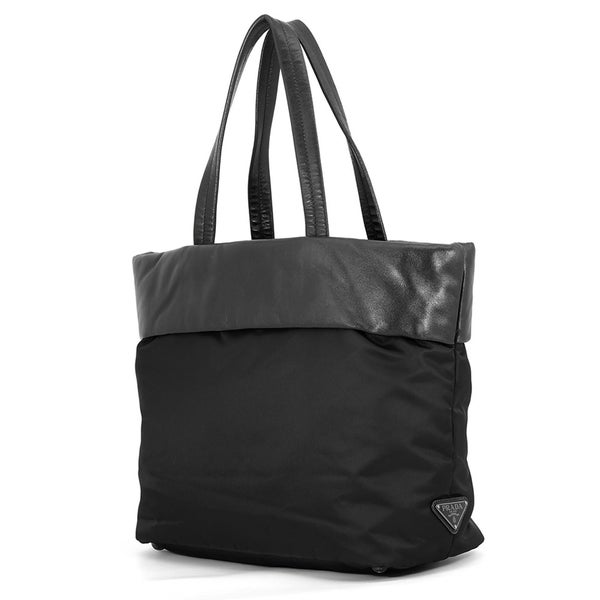 プラダ トートバッグ ナイロン レザー PRADA 黒
