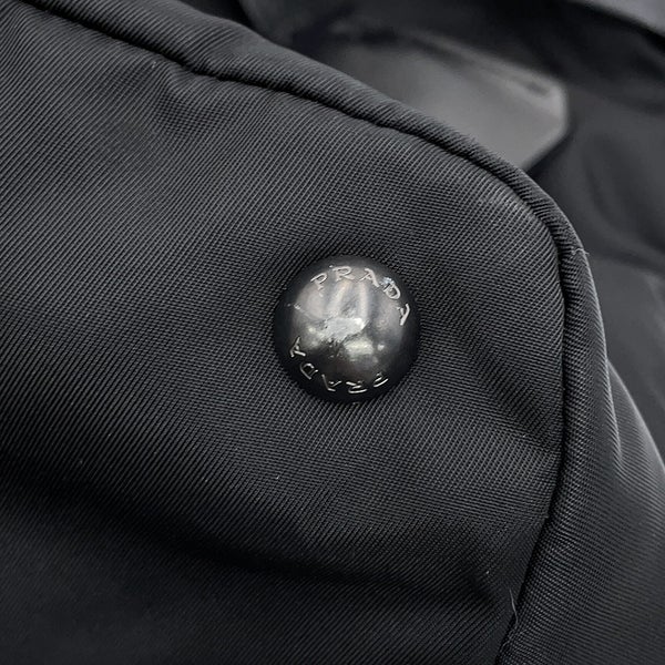 プラダ トートバッグ ナイロン レザー PRADA 黒