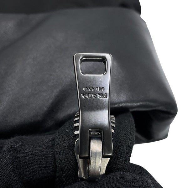 プラダ トートバッグ ナイロン レザー PRADA 黒