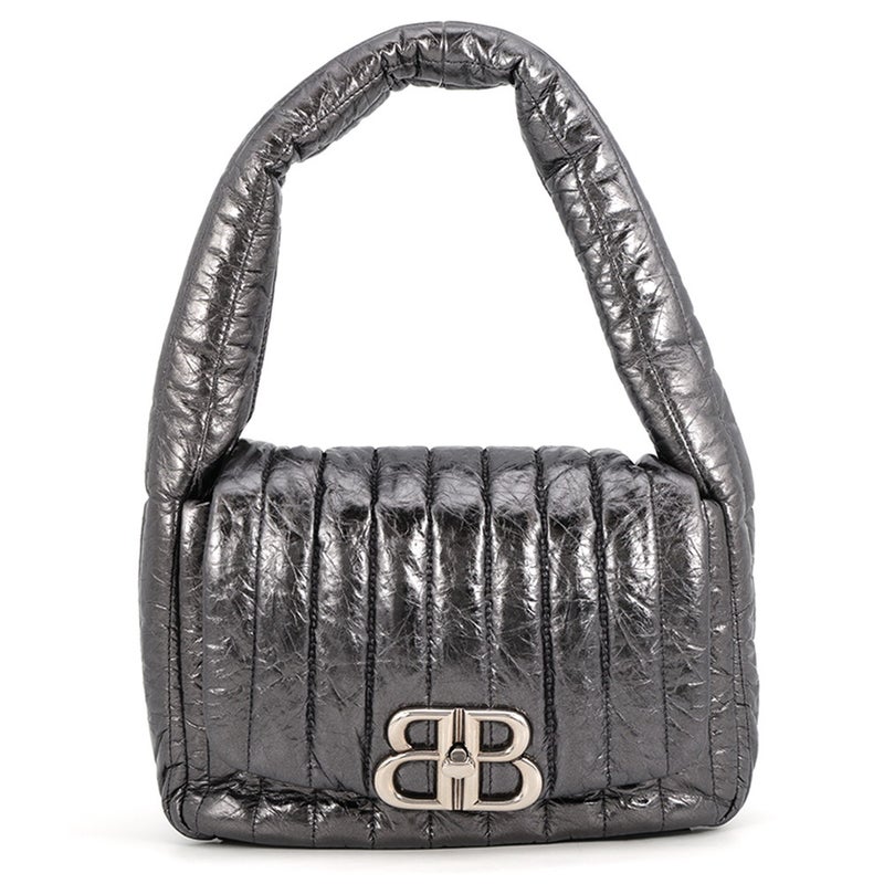 バレンシアガ ショルダーバッグ モナコ BBロゴ スモール レザー 787896 BALENCIAGA ワンショルダー