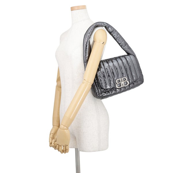 バレンシアガ ショルダーバッグ モナコ BBロゴ スモール レザー 787896 BALENCIAGA ワンショルダー