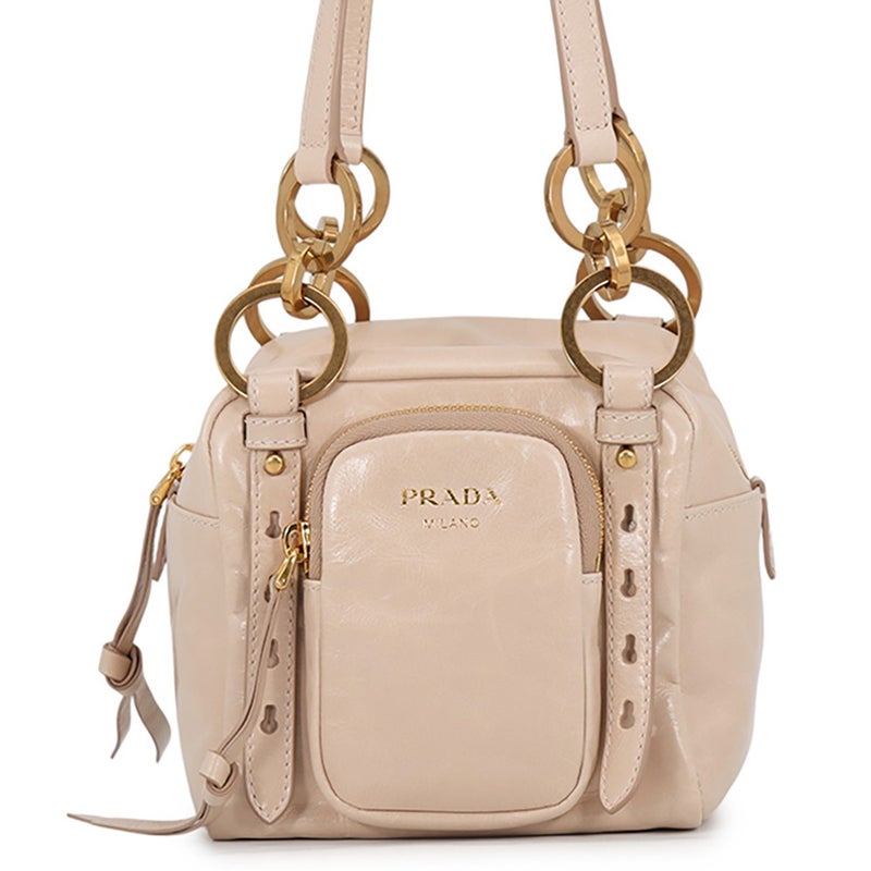 プラダ ハンドバッグ トップハンドル ミニバッグ ダングル レザー 1BB137 PRADA