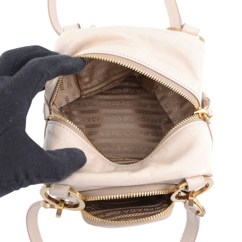 プラダ ハンドバッグ トップハンドル ミニバッグ ダングル レザー 1BB137 PRADA