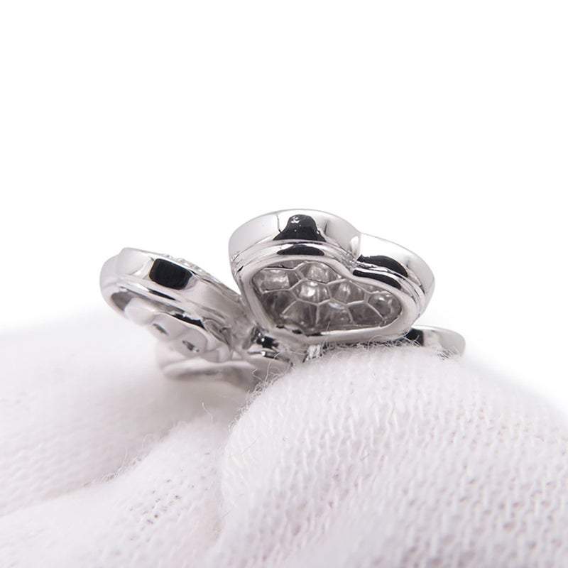 ヴァンクリーフ&アーペル イヤリング コスモス ダイヤモンド 84P 計2.2ct K18WGホワイトゴールド VCARO68N00
