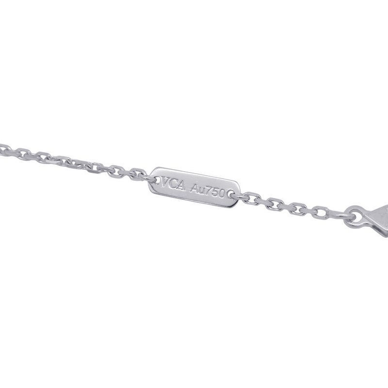 ヴァンクリ ネックレス ヴィンテージ アルハンブラ ギヨシェ ダイヤモンド 1P K18WG/K18PG VCARPNTH00 2024年ホリデー限定