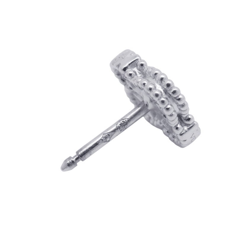 ヴァンクリーフ&アーペル ピアス スウィート アルハンブラ ダイヤモンド 24P 計0.16ct K18WGホワイトゴールド VCARO85500