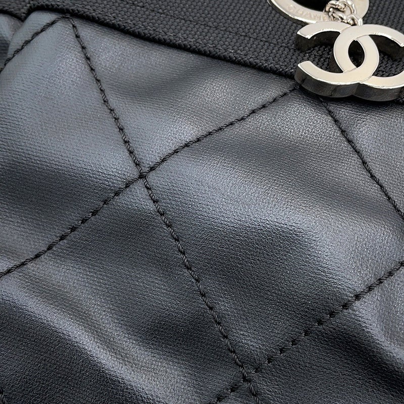 シャネル トートバッグ パリビアリッツ トートMM ミディアム マトラッセ ココチャーム A34209 CHANEL バッグ 黒