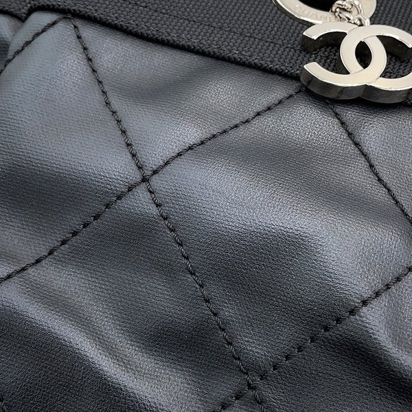 シャネル トートバッグ パリビアリッツ トートMM ミディアム マトラッセ ココチャーム A34209 CHANEL バッグ 黒