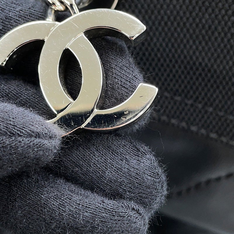 シャネル トートバッグ パリビアリッツ トートMM ミディアム マトラッセ ココチャーム A34209 CHANEL バッグ 黒