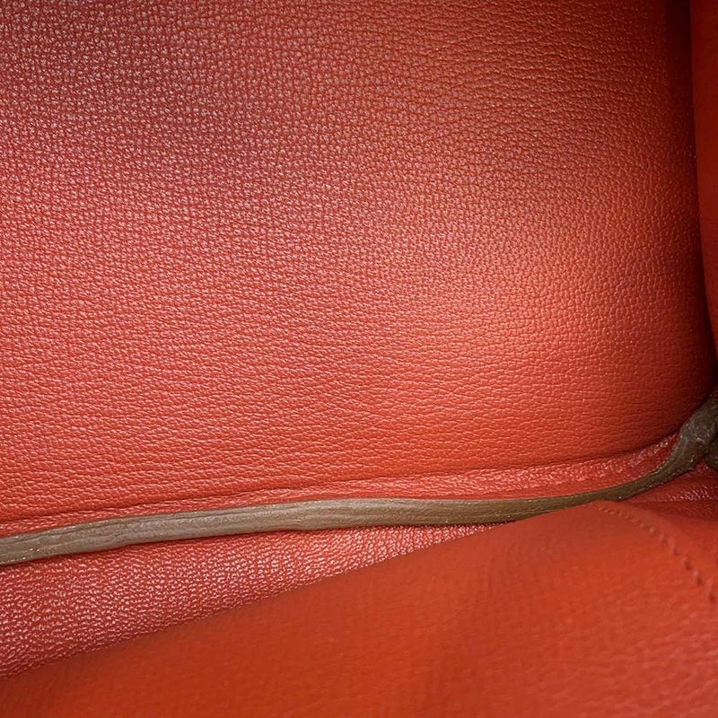 エルメス バーキン30 カザック トゥルティエールグレー/サンギーヌ/ムタード/マットシルバー金具 マットシルバー金具 □P刻印