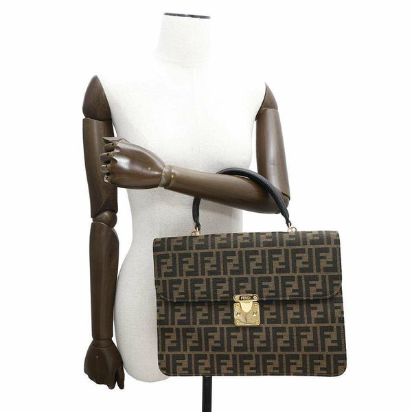 フェンディ ハンドバッグ ズッカ柄 ビジネスバッグ キャンバス 0914117 FENDI 2way