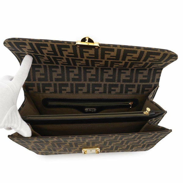 フェンディ ハンドバッグ ズッカ柄 ビジネスバッグ キャンバス 0914117 FENDI 2way