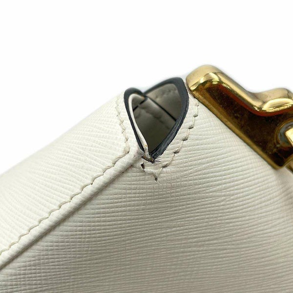 プラダ チェーンショルダーバッグ シドニー レザー 1BD219 PRADA 白