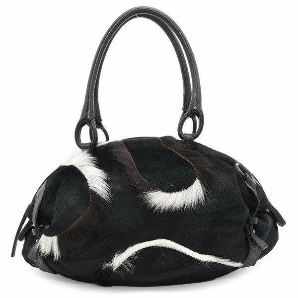 サルヴァトーレ・フェラガモ ハンドバッグ ハラコ レザー 215867 Ferragamo 黒