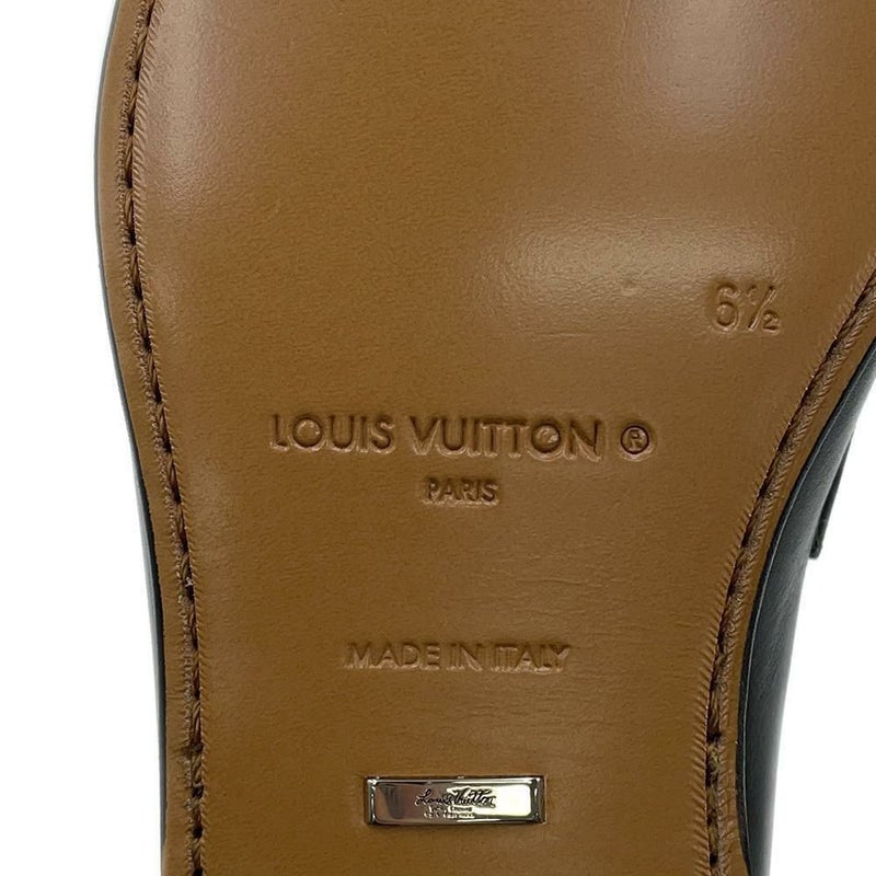 ルイヴィトン ローファー カーフレザー グローブライン メンズサイズ6 1/2 LOUIS VUITTON 靴 ブラック 黒