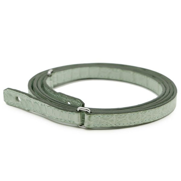 エルメス ケリーウォレット ロング トゥーゴー ヴェールデュープ/シルバー金具 アリゲーターマット W刻印