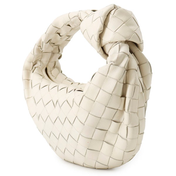 ボッテガヴェネタ ハンドバッグ ミニ ジョディ レザー 651876 BOTTEGA VENETA バッグ イントレチャート 白
