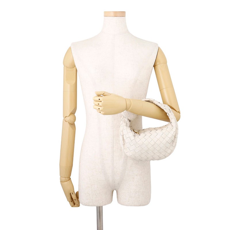 ボッテガヴェネタ ハンドバッグ ミニ ジョディ レザー 651876 BOTTEGA VENETA バッグ イントレチャート 白