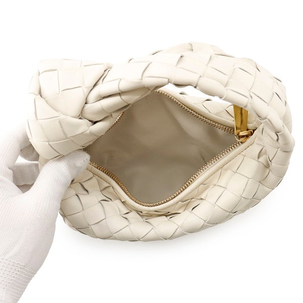 ボッテガヴェネタ ハンドバッグ ミニ ジョディ レザー 651876 BOTTEGA VENETA バッグ イントレチャート 白