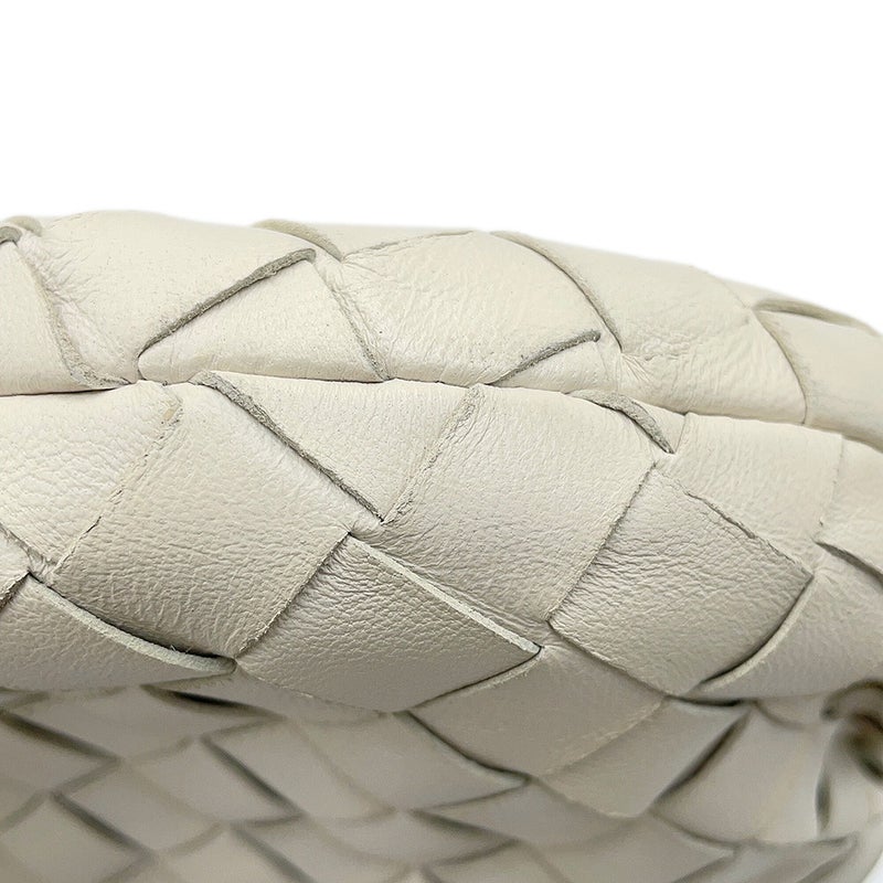 ボッテガヴェネタ ハンドバッグ ミニ ジョディ レザー 651876 BOTTEGA VENETA バッグ イントレチャート 白