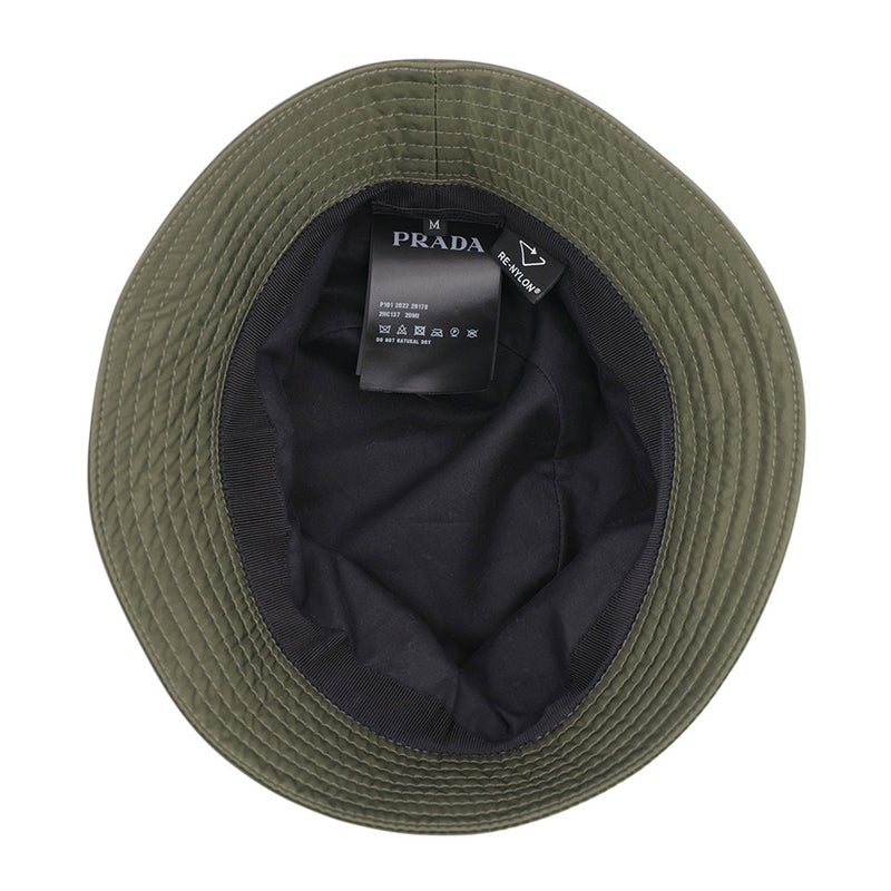 プラダ バケットハット Re-Nylon トライアングルロゴ サイズM 2HC137 PRADA 帽子